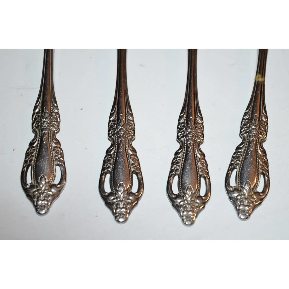 Teaspoons‎ Raphael Oneida Distinction Deluxe HH Stainless Lot of 4